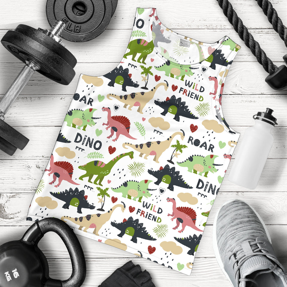 Cute dinosaurs pattern Men Tank Top
