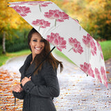Pink Lotus Waterlily Pattern Umbrella