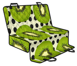 Kiwi Black Dot Background Dog Car Seat Covers