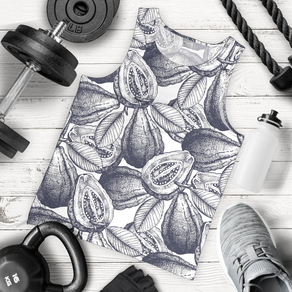 Guava tropical hand drawn pattern Men Tank Top