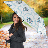 Nautical Steering Wheel Chain Umbrella