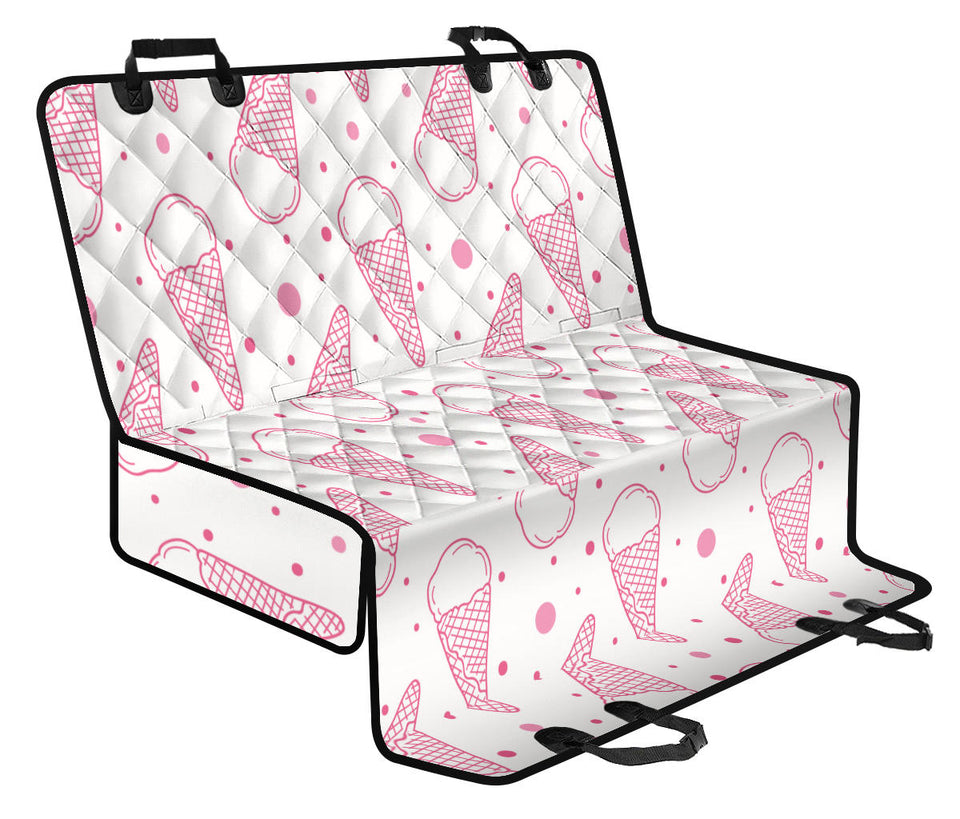 Hand Drawn Ice Cream Pattern Dog Car Seat Covers