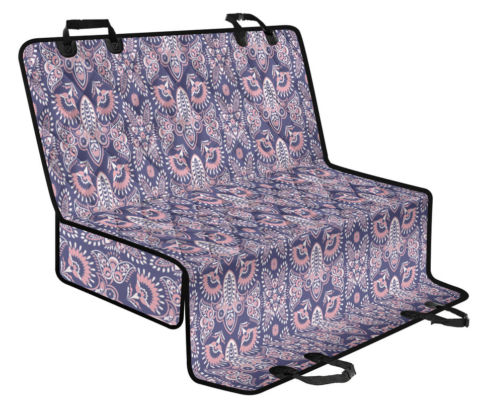 Indian Batik Style Pattern Dog Car Seat Covers