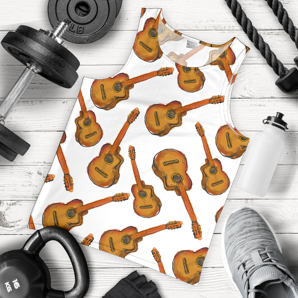 Paint Guitar Pattern Men Tank Top