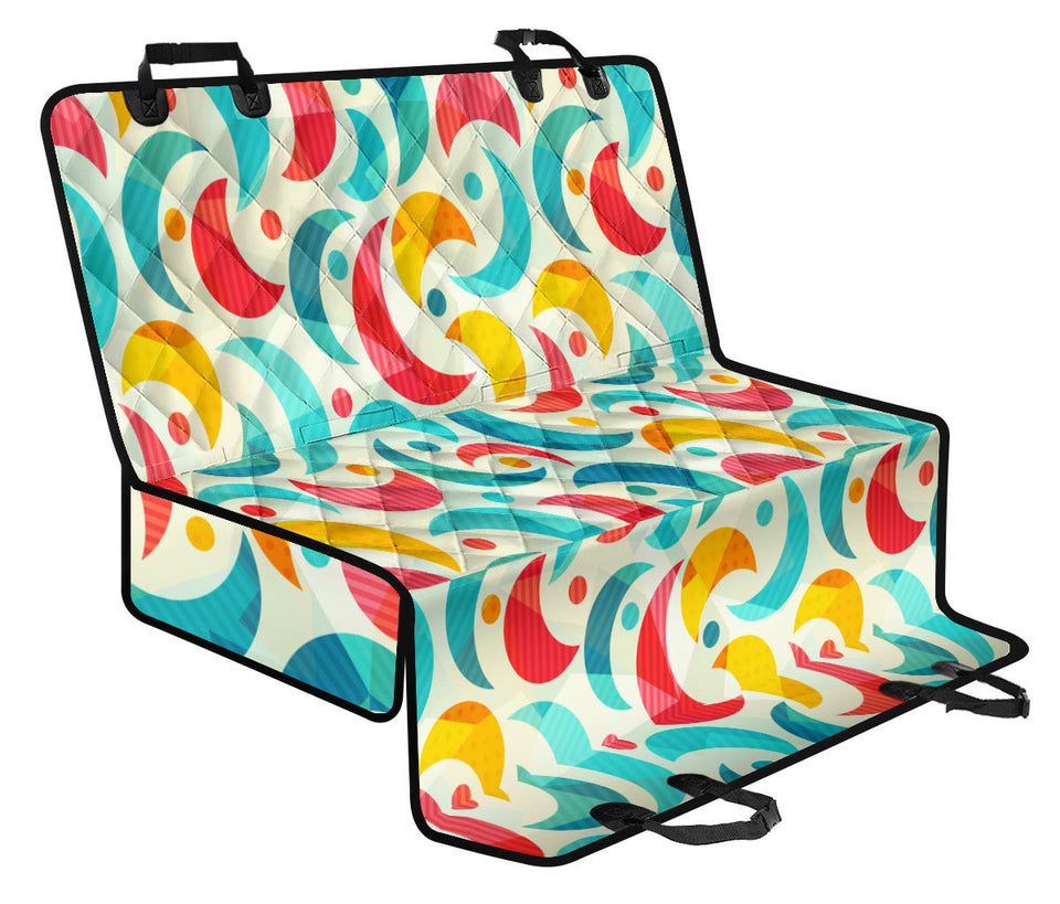 Colorful Moon Pattern Dog Car Seat Covers
