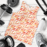 Fire flame watercolor pattern Men Tank Top