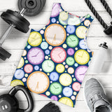 Colorful clock background Men Tank Top