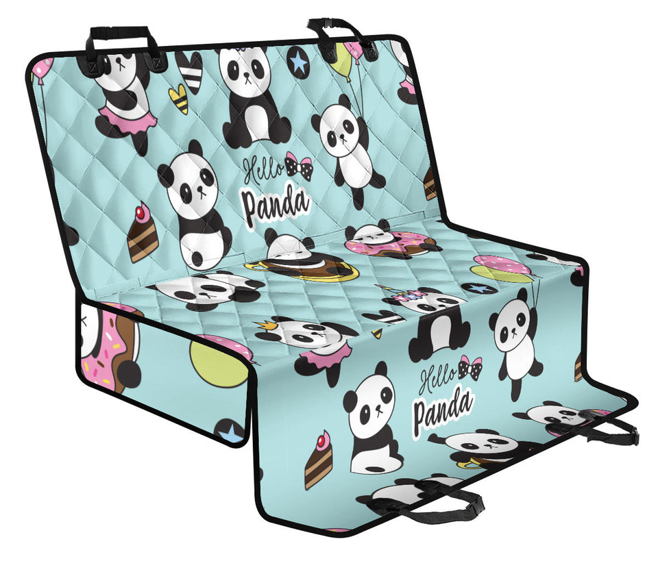 Cute Baby Panda Pattern Dog Car Seat Covers