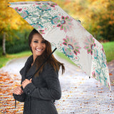 Square Floral Indian Flower Pattern Umbrella