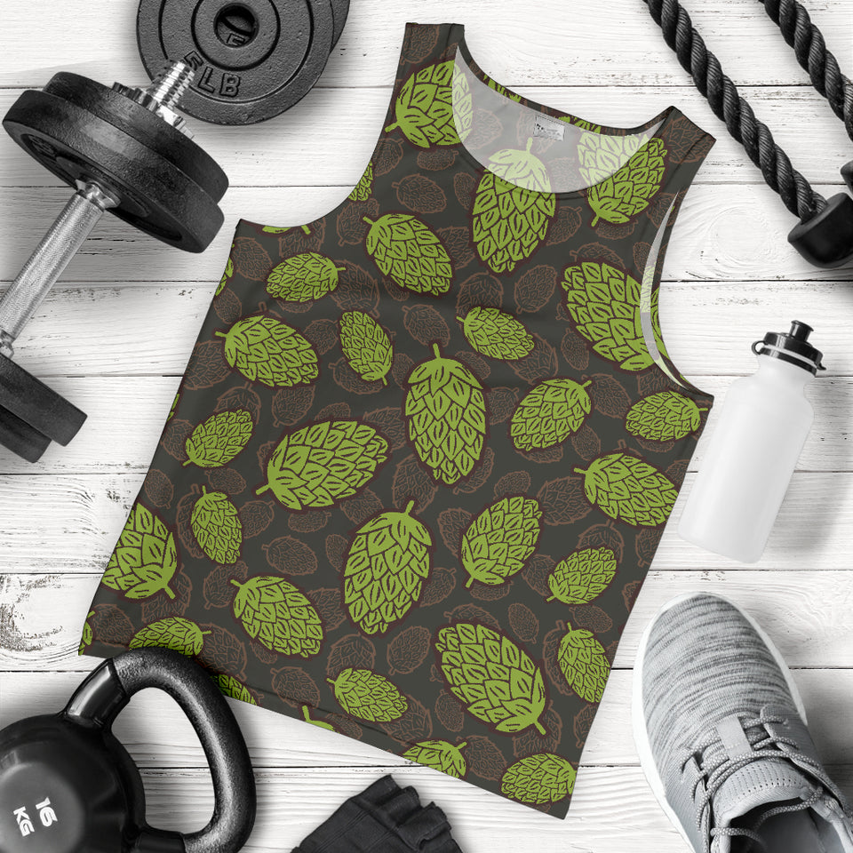 Hop pattern black background Men Tank Top