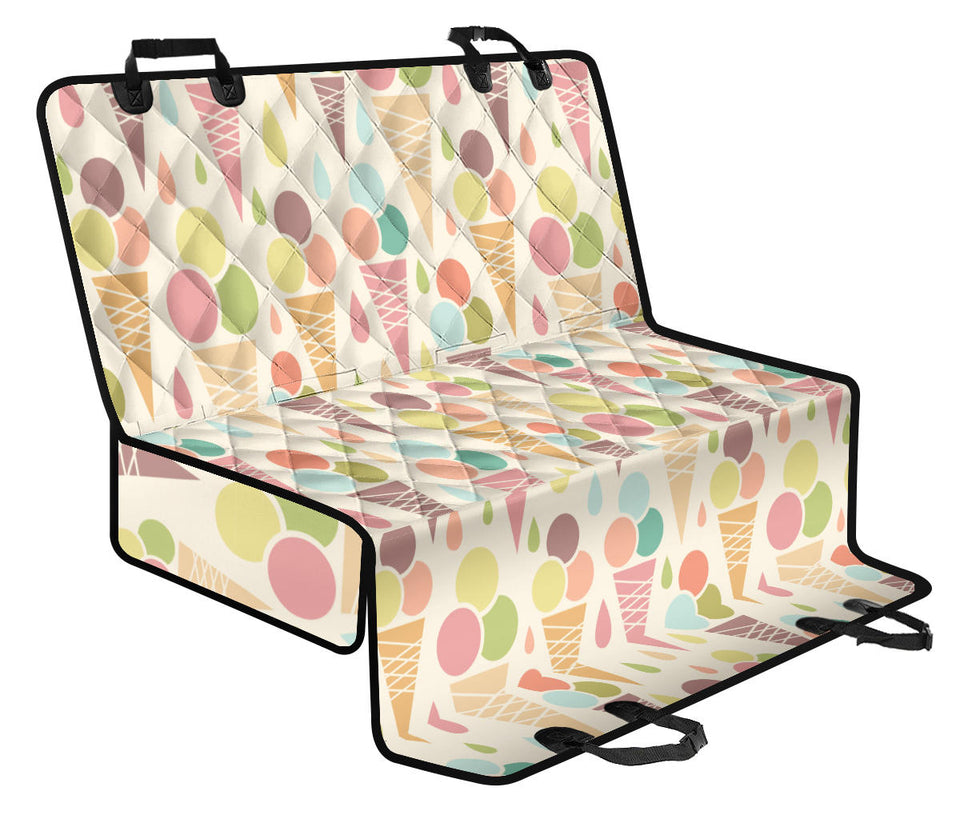 Ice Cream Cone Pattern Dog Car Seat Covers