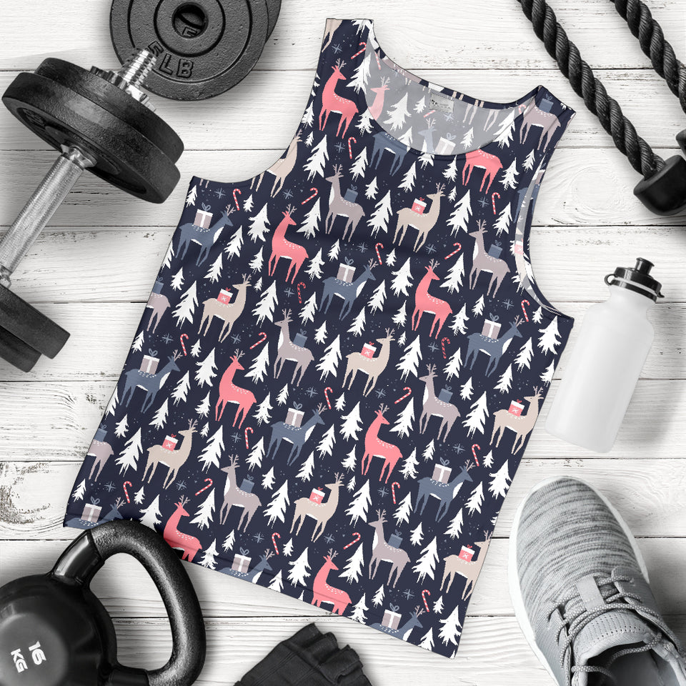 Deers Winter Christmas pattern Men Tank Top