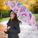 Cute Ice Cream Cone Animal Pattern Umbrella