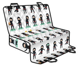 Cute Ninja Katana Sword Pattern Dog Car Seat Covers