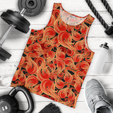 Fire flame pattern Men Tank Top