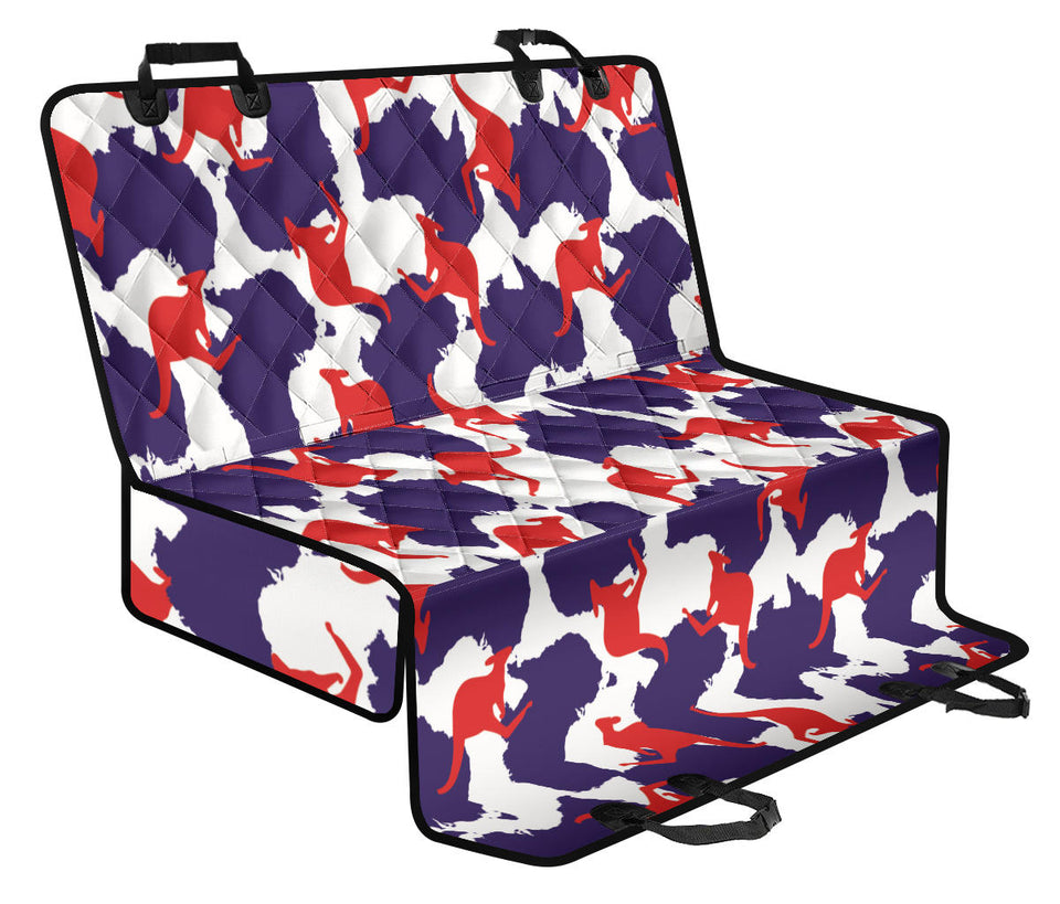 Kangaroo Australian Pattern Dog Car Seat Covers