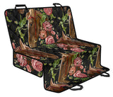 Horse Head Wild Roses Pattern Dog Car Seat Covers