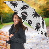 Ninja Pattern Plaid Background Umbrella
