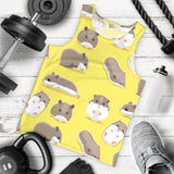 Cute Hamster pattern Men Tank Top
