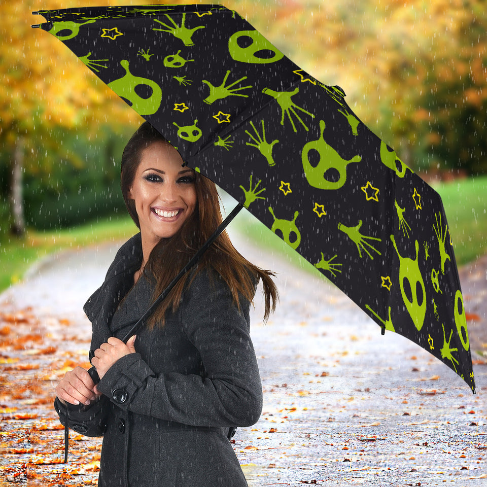 Alien Pattern Print Design 02 Umbrella