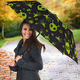 Alien Pattern Print Design 02 Umbrella