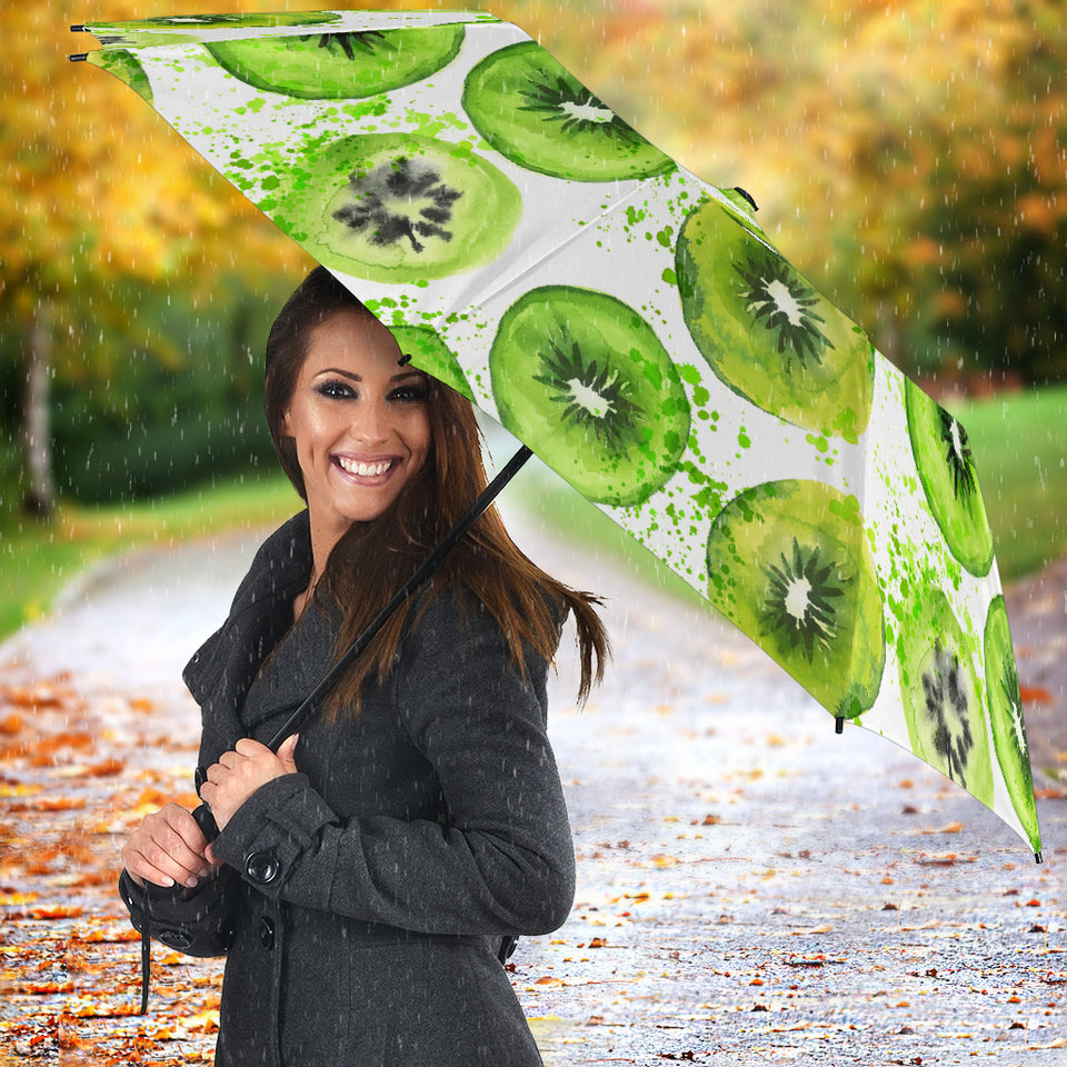 Watercolor Kiwi Pattern Umbrella