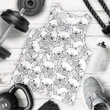 Cute french bulldog head pattern Men Tank Top