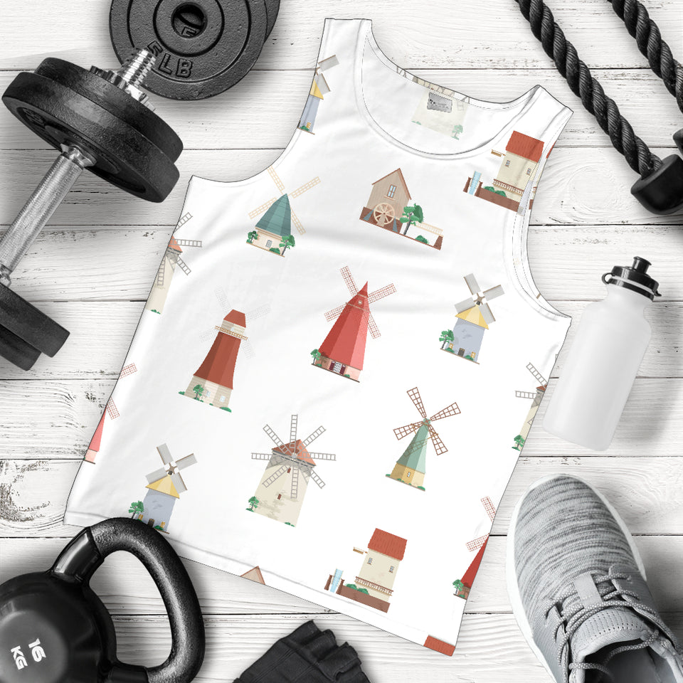 windmill design pattern Men Tank Top
