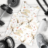 Beautiful Japanese cranes pattern Men Tank Top