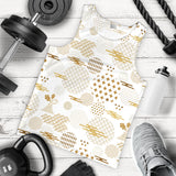 Beautiful gold japanese pattern Men Tank Top