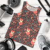 fox leaves mushroom pattern Men Tank Top