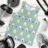Cute hamster cheese pattern Men Tank Top