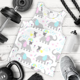 Cute elephant mouse pattern Men Tank Top