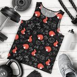 fox sleeping fox pattern Men Tank Top