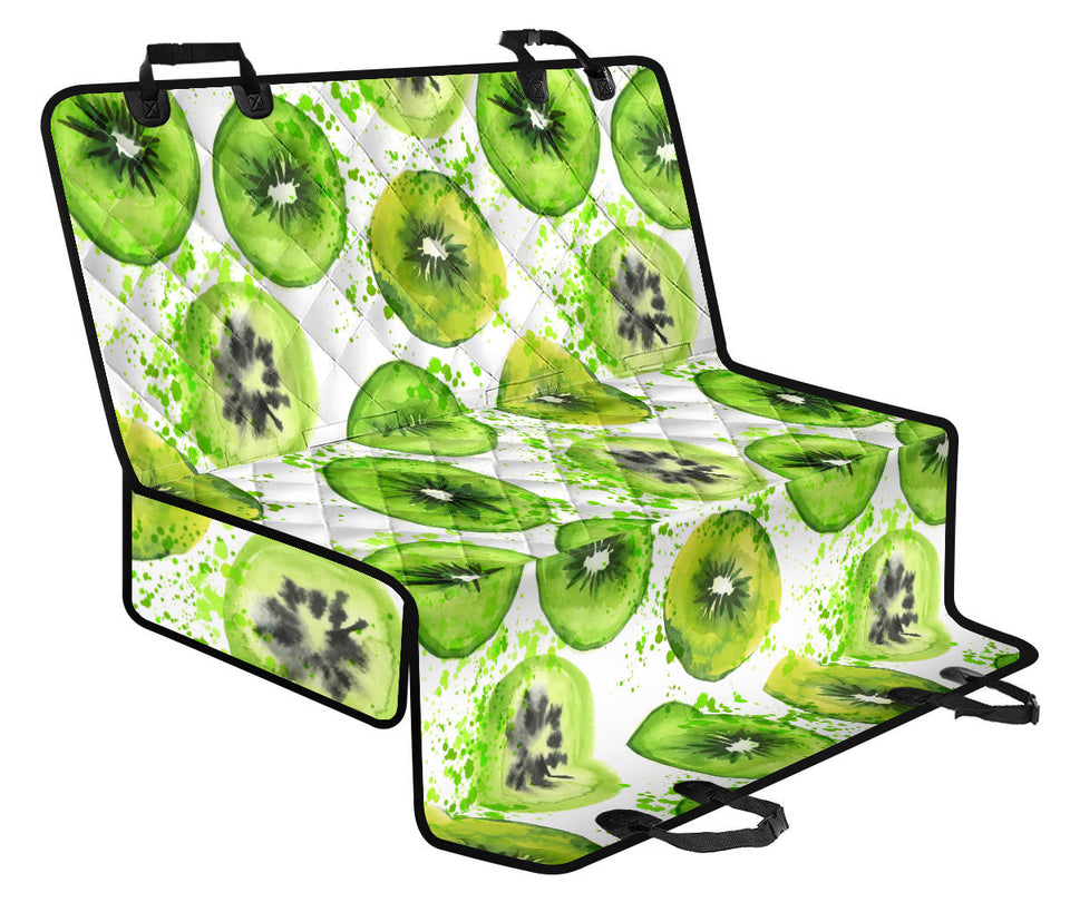 Watercolor Kiwi Pattern Dog Car Seat Covers