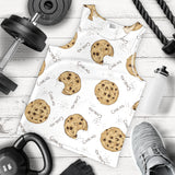 Sketch style cookie pattern Men Tank Top