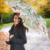 Bicycle Pattern Print Design 05 Umbrella