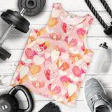 Hand drawn heart design pattern Men Tank Top