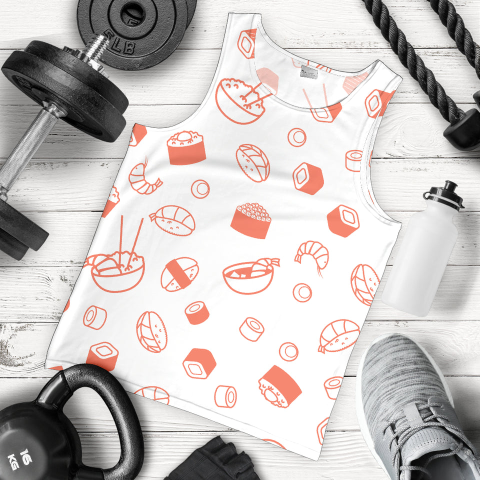 Sushi pattern Men Tank Top