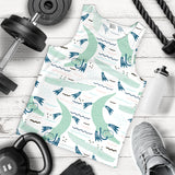 Crocodile diver pattern Men Tank Top