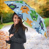 Alien Pattern Print Design 04 Umbrella