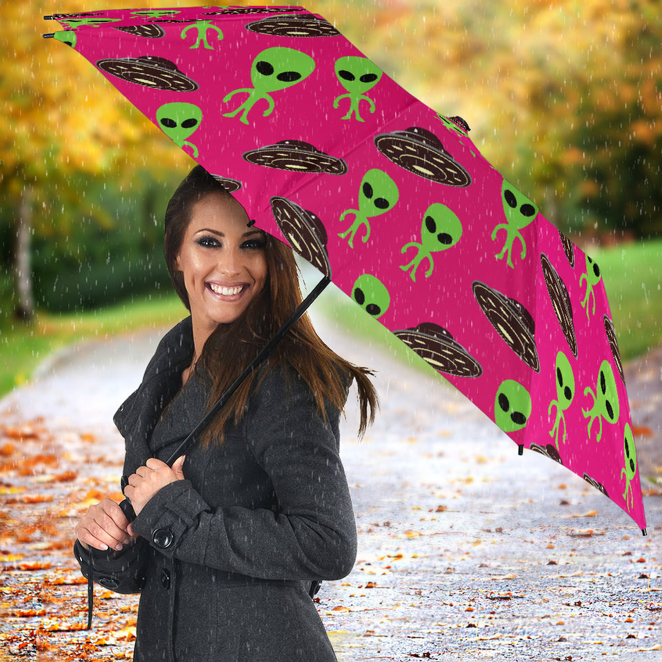 Alien Pattern Print Design 03 Umbrella