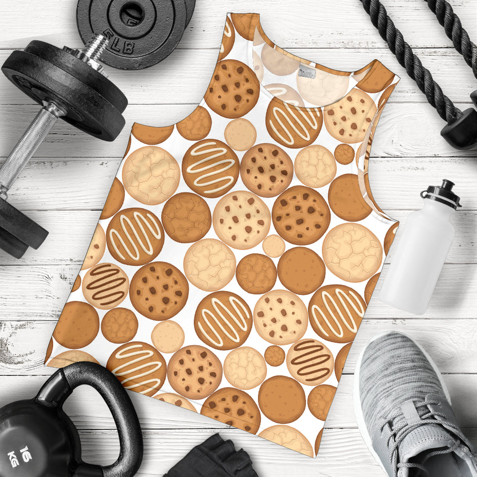 Various cookie pattern Men Tank Top