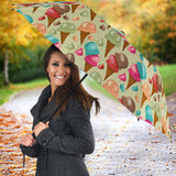 Colorful Ice Cream Pattern Umbrella