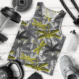 Hand drawn dragonfly pattern Men Tank Top