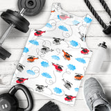 Watercolor helicopter cloud pattern Men Tank Top