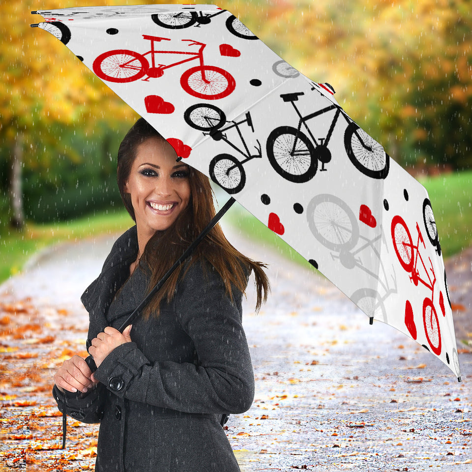 Bicycle Pattern Print Design 04 Umbrella