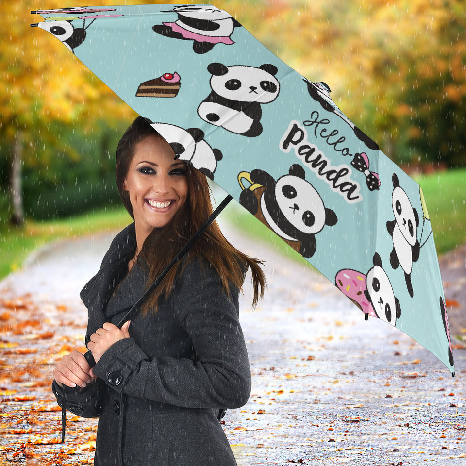 Cute Baby Panda Pattern Umbrella