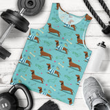 Dachshund decorative background Men Tank Top