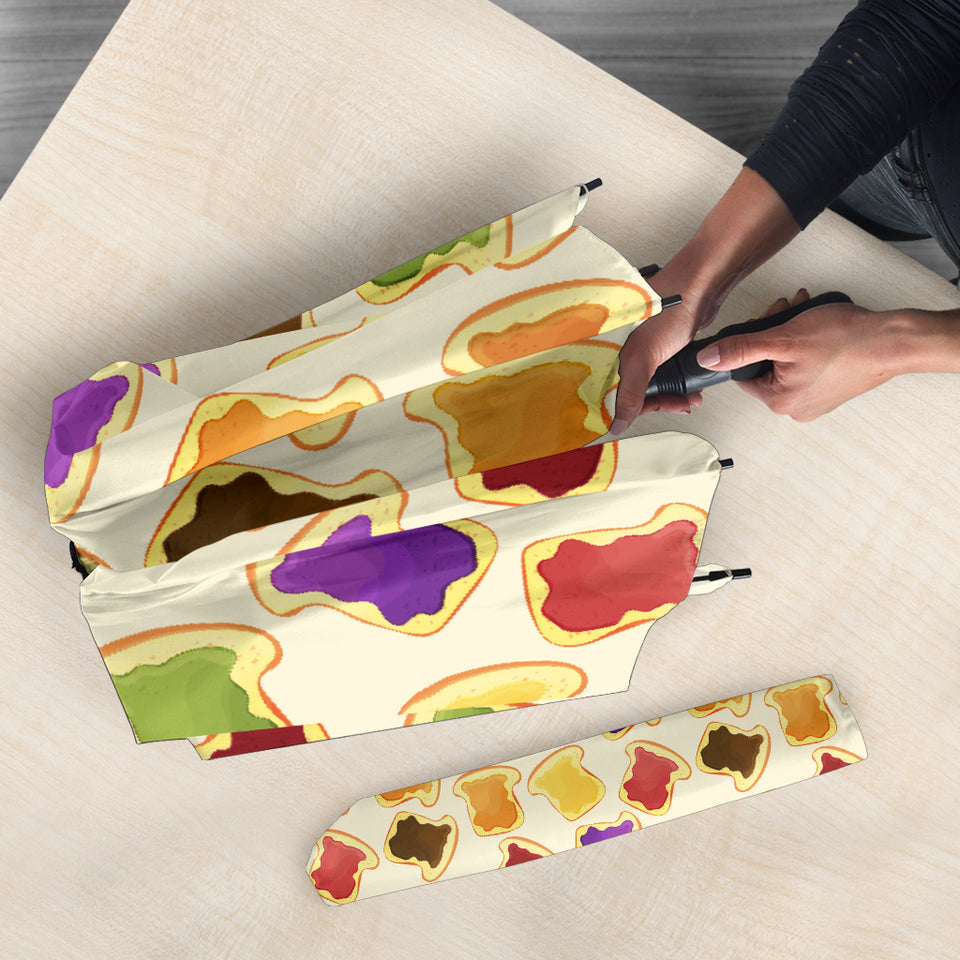 Bread Toast Pattern Print Design 02 Umbrella